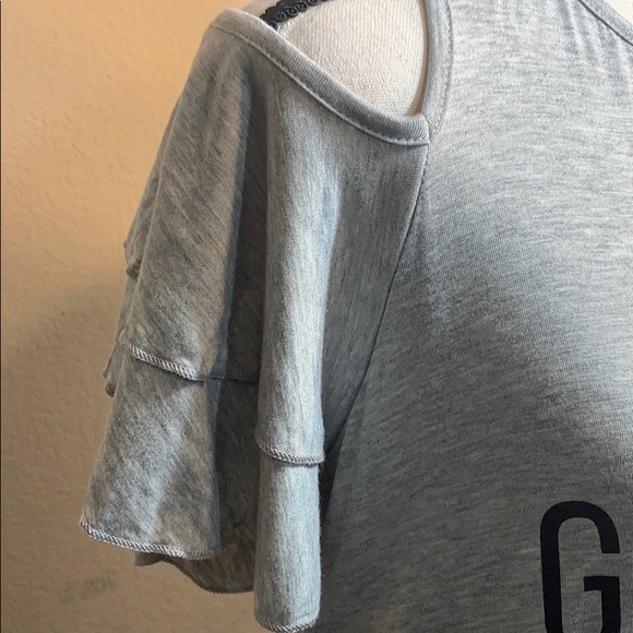 Alya It’s game day y’all cold shoulder top - Picture 5 of 5